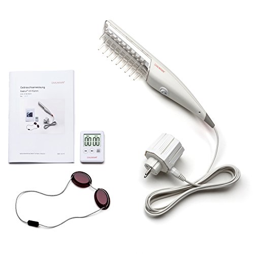 Saalux® UV-Kamm (UV-A1, 370 nm) u. a. zur Behandlung von Neurodermitis - inkl. Schutzbrille, Timer (UV Lichtstab) - 4